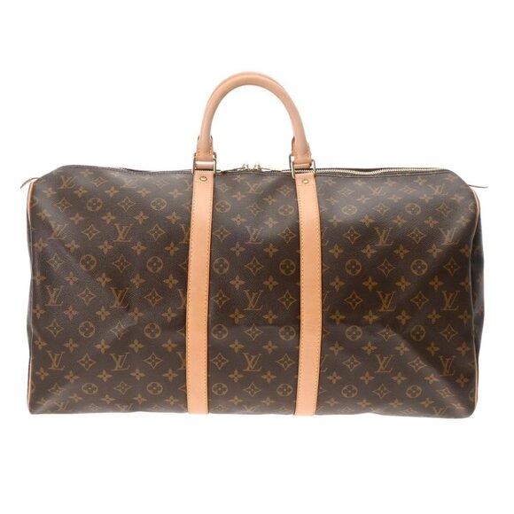 LOUIS VUITTON Monogram Keepall 55 Brown M41424 boston bag - Picture 1 of 15